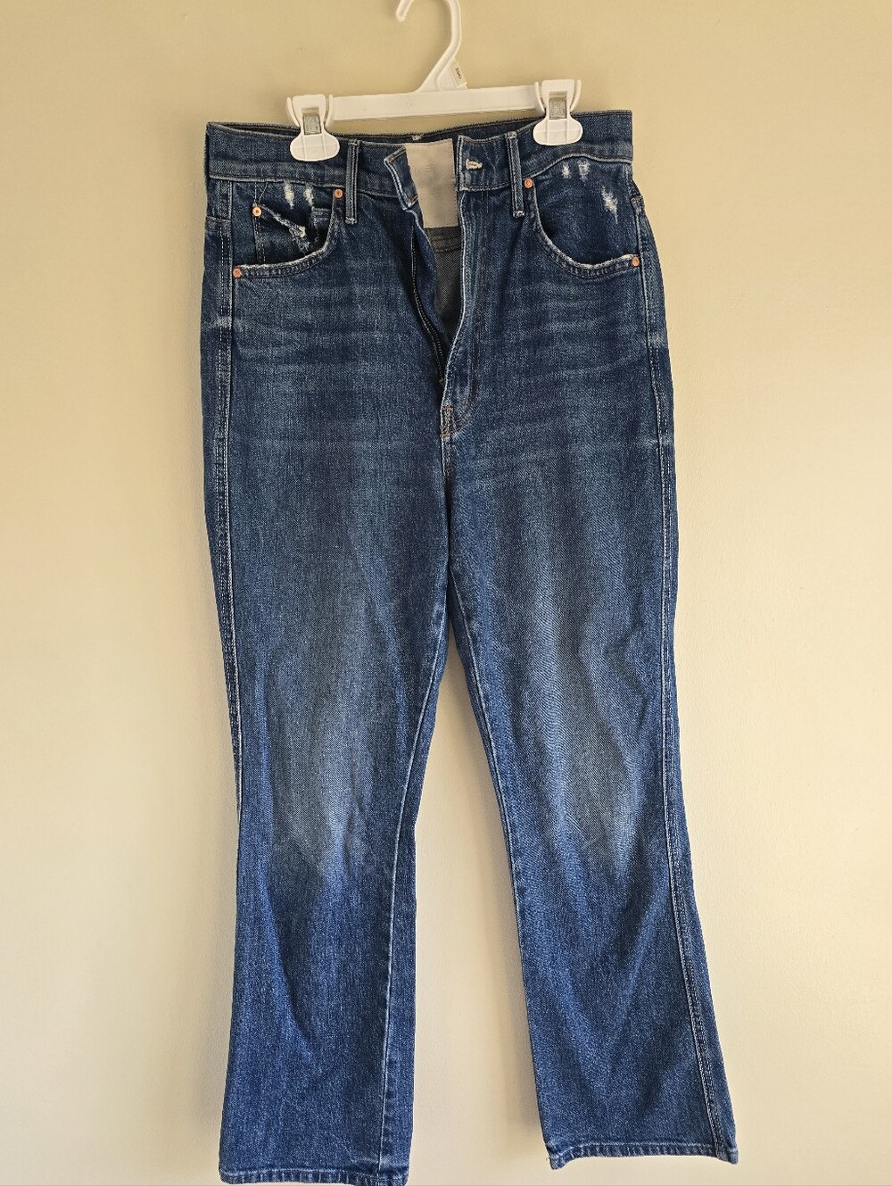 Mother Denim High Waisted Smokin Double Ankle